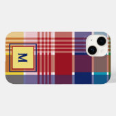 米国ヴァージン諸島マドラモノグラムパーソナライズド Case-Mate iPhoneケース (裏面 (横))