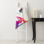 米国ヴァージン諸島国カラフル旗、熱帯葉 シェルパブランケット (インサイチュ)