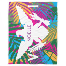 米国ヴァージン諸島国カラフル旗、熱帯葉