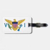 米国ヴァージン諸島国旗のラゲッジタグ ラゲッジタグ (裏面横)
