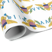 米国ヴァージン諸島国旗カリブの ラッピングペーパー (ロールコーナー)