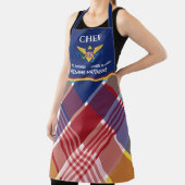 米国ヴァージン諸島国旗セントクロワマドラスカスタム エプロン (インサイチュ)