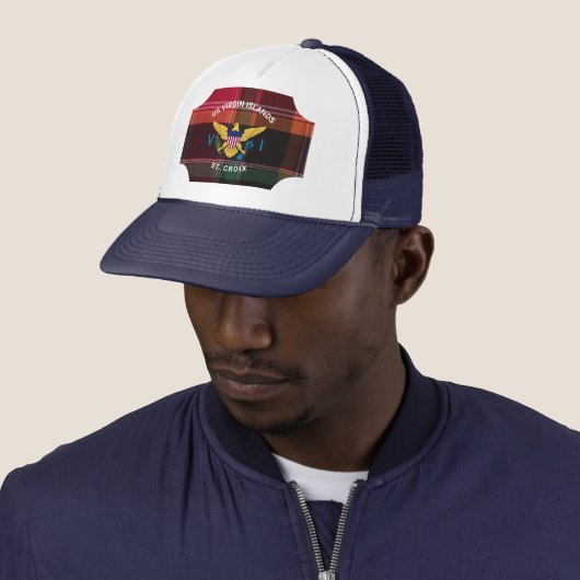 米国ヴァージン諸島国旗セントクロワマドラスカスタム キャップ (インサイチュ)