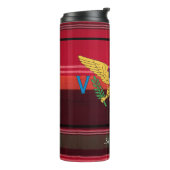 米国ヴァージン諸島国旗セントクロワマドラスカスタム タンブラー (回転左)