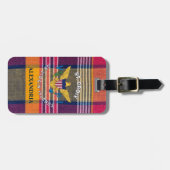 米国ヴァージン諸島国旗セントクロワマドラスカスタム ラゲッジタグ (正面横)