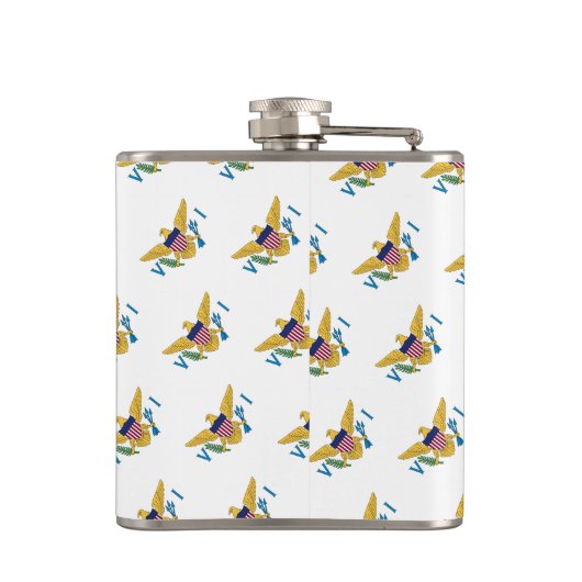 米国ヴァージン諸島国旗セントクロワ・セントトーマスUSVI フラスク (裏面)