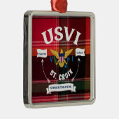 米国ヴァージン諸島国旗セントクロワUSVIクリスマス メタルオーナメント (右)