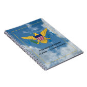 米国ヴァージン諸島国旗セントクロワUSVIパーソナライズ ノートブック (右側)