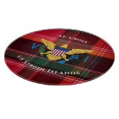 米国ヴァージン諸島国旗セントクロワUSVIマドラス カッティングボード (角)