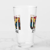 米国ヴァージン諸島国旗セントクロワUSVIマドラス タンブラーグラス (左)