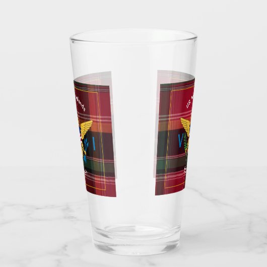 米国ヴァージン諸島国旗セントクロワUSVIマドラス タンブラーグラス (右)