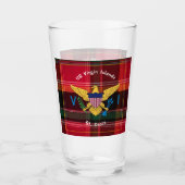 米国ヴァージン諸島国旗セントクロワUSVIマドラス タンブラーグラス (正面)