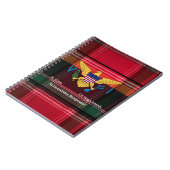 米国ヴァージン諸島国旗セントクロワUSVIマドラス ノートブック (左側)