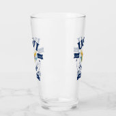米国ヴァージン諸島国旗セントクロワUSVI カリブの タンブラーグラス (左)