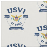 米国ヴァージン諸島国旗セントクロワUSVI カリブの ファブリック (クローズアップ)