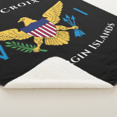 米国ヴァージン諸島国旗セントクロワUSVI シェルパブランケット (3/4)