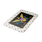 米国ヴァージン諸島国旗セントクロワUSVI バスマット (アングル)