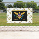 米国ヴァージン諸島国旗セントクロワUSVI 横断幕 (インサイチュ)