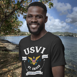 米国ヴァージン諸島国旗セントクロワUSVI Tシャツ