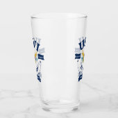 米国ヴァージン諸島国旗セントトーマスUSVI カリブの タンブラーグラス (左)