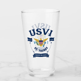 米国ヴァージン諸島国旗セントトーマスUSVI カリブの タンブラーグラス