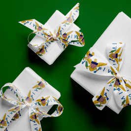 米国ヴァージン諸島国旗3"幅リボン サテンリボン