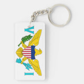米国ヴァージン諸島国旗 キーホルダー (裏面)