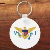 米国ヴァージン諸島国旗 キーホルダー (正面)