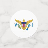 米国ヴァージン諸島国旗 コンフェッティ (スモール正面)