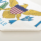 米国ヴァージン諸島国旗 シェルパブランケット (3/4)