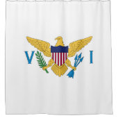 米国ヴァージン諸島国旗 シャワーカーテン (正面)