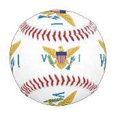 米国ヴァージン諸島国旗、スポーツ/野球ボール 野球ボール (裏面)