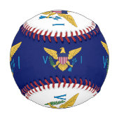 米国ヴァージン諸島国旗、スポーツBL /野球ボール 野球ボール (裏面)