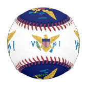 米国ヴァージン諸島国旗、スポーツBL /野球ボール 野球ボール (正面)