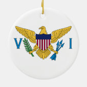 米国ヴァージン諸島国旗 セラミックオーナメント (裏面)