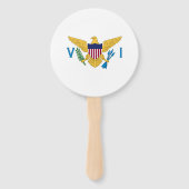 米国ヴァージン諸島国旗 ハンドファン (裏面)