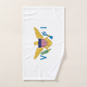 米国ヴァージン諸島国旗 バスタオルセット (ハンドタオル)