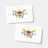 米国ヴァージン諸島国旗 バッジ (正面＆裏面)