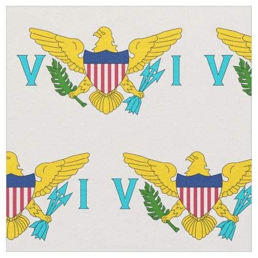 米国ヴァージン諸島国旗 ファブリック (クローズアップ)