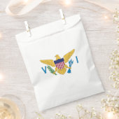 米国ヴァージン諸島国旗 フェイバーバッグ (クリップ留めされた状態)