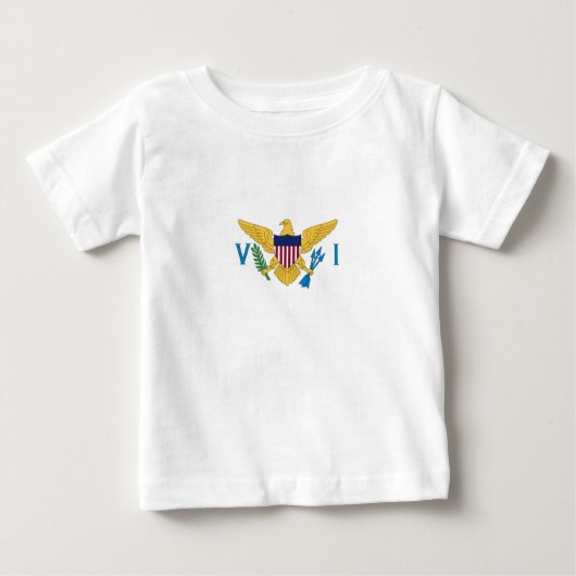 米国ヴァージン諸島国旗 ベビーTシャツ (正面)