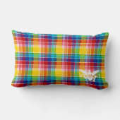 米国ヴァージン諸島国旗、マドラス ランバークッション (裏面)