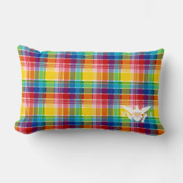 米国ヴァージン諸島国旗、マドラス ランバークッション