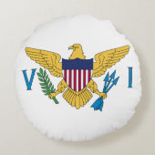 米国ヴァージン諸島国旗 ラウンドクッション (裏面)