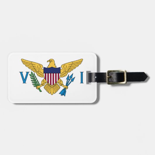 米国ヴァージン諸島国旗 ラゲッジタグ (正面横)