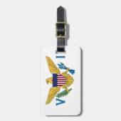 米国ヴァージン諸島国旗 ラゲッジタグ (正面縦)