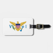 米国ヴァージン諸島国旗 ラゲッジタグ (正面横)