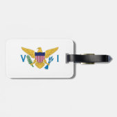 米国ヴァージン諸島国旗 ラゲッジタグ (裏面横)