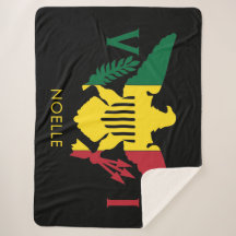 米国ヴァージン諸島国旗、ラスタ赤、黄、緑