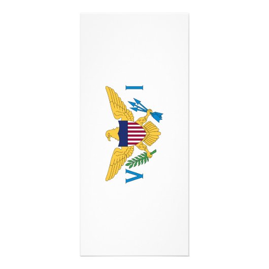 米国ヴァージン諸島国旗 ラックカード (正面)